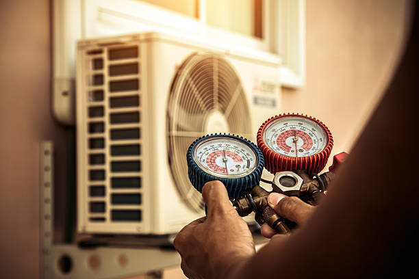 Professional Hvac Installation technician working in Hartman, AR